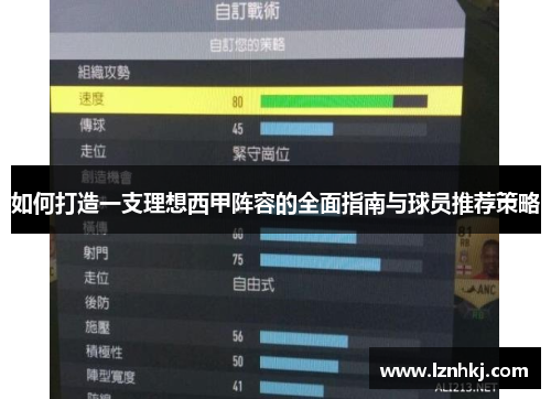 如何打造一支理想西甲阵容的全面指南与球员推荐策略 如何打造一支理想西甲阵容的全面指南与球员推荐策略